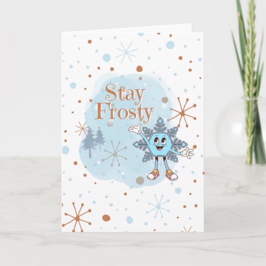 Stay Frosty Feestdagen Kaart (Voorkant)