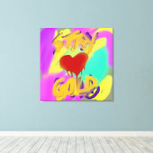 STAY GOLD CANVAS AFDRUK (Insitu (Houten vloer))