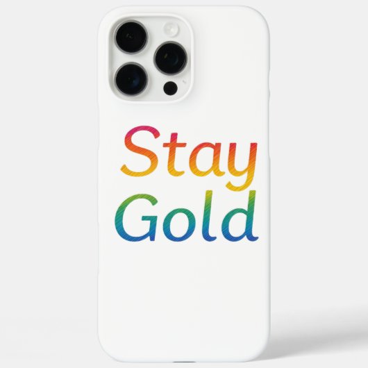 Stay Gold iPhone Hoesje (Achterkant)