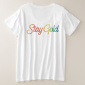 Stay Gold - Multicolor Inspiration Typographie (Design dos)