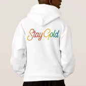 Stay Gold - Multicolor Inspiration Typographie (Dos)