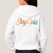 Stay Gold - Multicolor Inspiration Typographie (Dos)