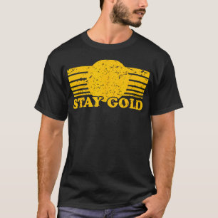 Stay Gold Ponyboy Outsiders Boek Film Novel Retro T-shirt
