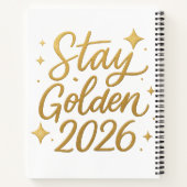 Stay Golden 2026 – Motivational Journal Notebook (Dos)