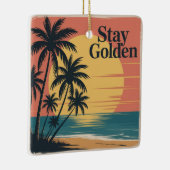 Stay Golden Keramisch Ornament (Rechts)
