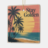 Stay Golden Keramisch Ornament (Links)