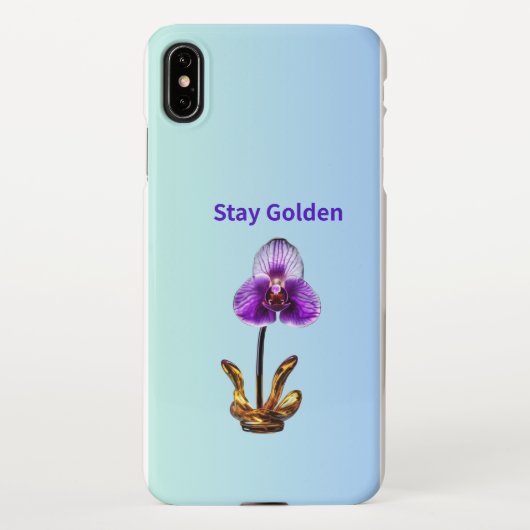 Stay Golden Orchid iPhone Hoesje (Achterkant)