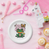 Stay Groovy Frog Papieren Bordje (Feest)