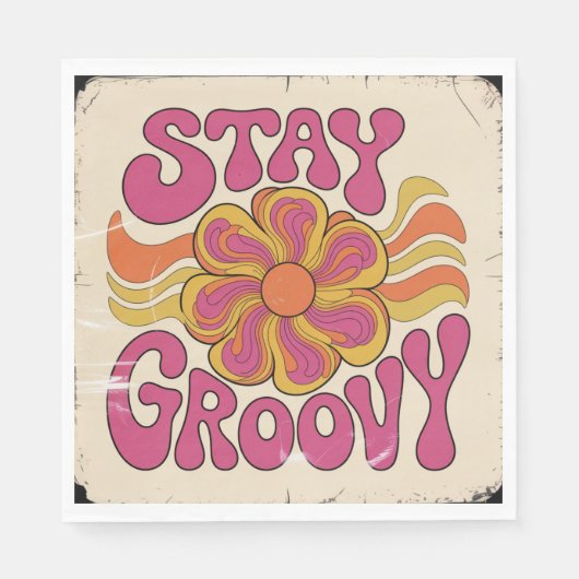 Stay Groovy Servet (Voorkant)