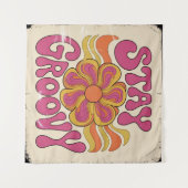 Stay Groovy Wandkleed (Voorkant (horizontaal))