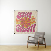Stay Groovy Wandkleed (In situ)