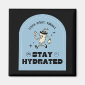 Stay Hydrated Retro Kitchen Magnet Magneet (Voorkant)