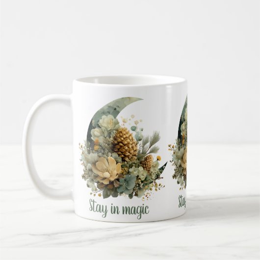 Stay in Magic Winter Moon Design Koffiemok (Links)