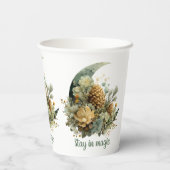 Stay in Magic Winter Moon Design Papieren Bekers (Achterkant)