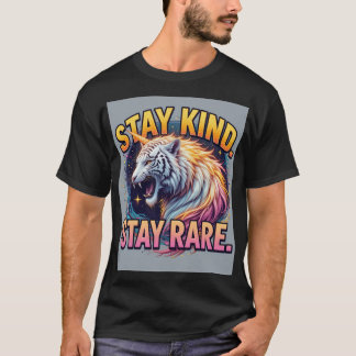 Stay Kind Stay Rare | Bold Rare Animal Quote T-Shi T-shirt