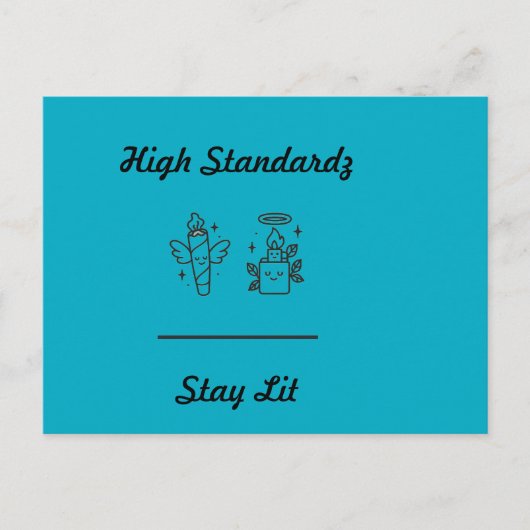 Stay lit! briefkaart (Voorkant)