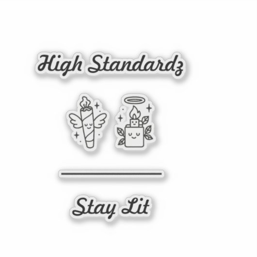 Stay lit sticker (Devant)
