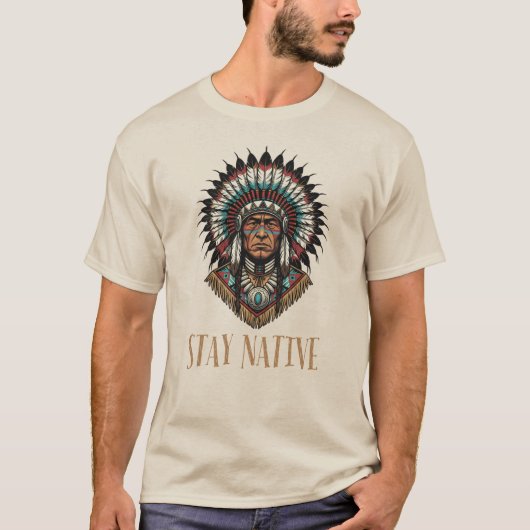 Stay Native  T-shirt (Voorkant)