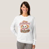 Stay Pawsitive Cat Long Sleeve T-Shirt (Devant entier)