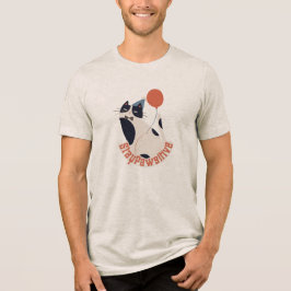 Stay Pawsitive Dapper Tuxedo Cat Birthday Party  Tri-Blend Shirt