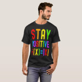 Stay Positive  Rainbow Math  Kids Math Math Kids T-shirt (Voorkant volledig)