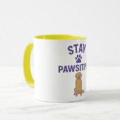 stay positive, stay pawsitive mok (Voorkant links)