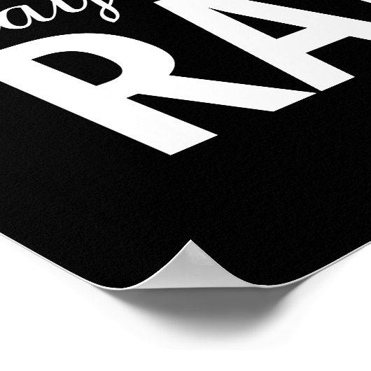 Stay Rad 8" x 10" Frameable Poster (Coin)