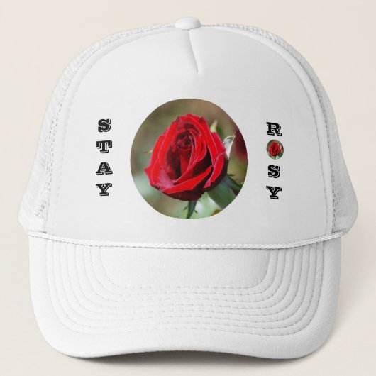 Stay Rosy Red Rose Casquette (Devant)