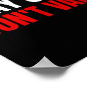 Stay Safe Don't Vape Anti-vang  Poster (Hoek)