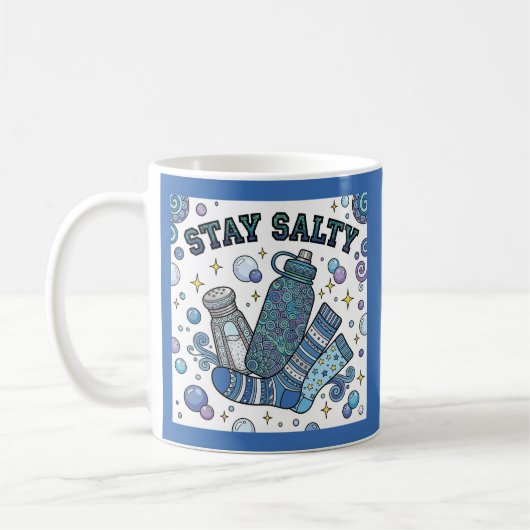 Stay Salty Dysautonomia/POTS Personalized Mug (Gauche)