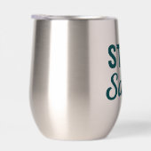 Stay Salty - Teal Blue Coastal Life Graphic Print (Droite)