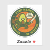 Stay Sharp Stay Strong Samurai Kiwi  Sticker (Vel)