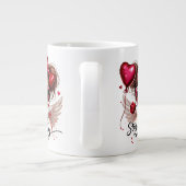 Stay Single & Happy Extra Grote Beker (Achterkant)