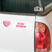 STAY SOBER SNOEP HEART BUMPERSTICKER (Op Truck)