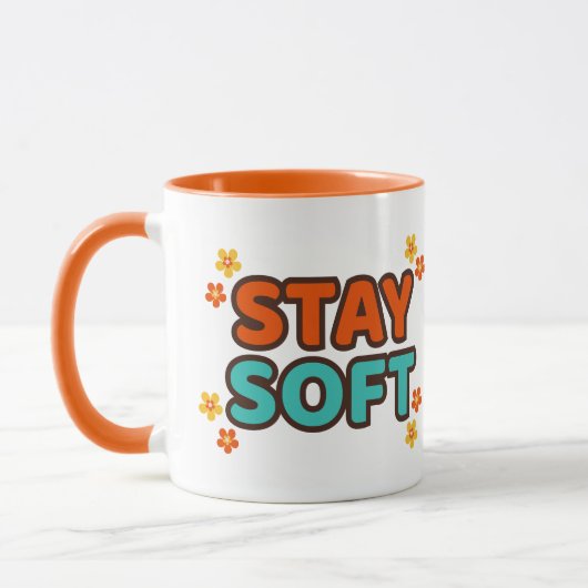 Stay Soft - Floral mug (Gauche)