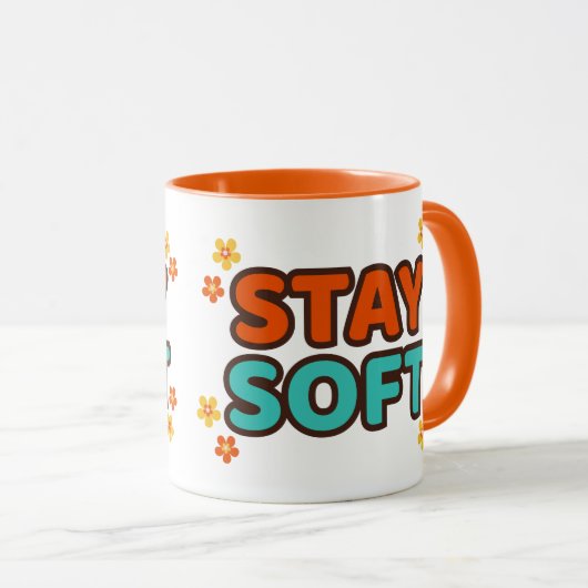 Stay Soft - Floral mug (Devant droit)