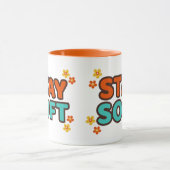 Stay Soft - Floral mug Mok (Midden)