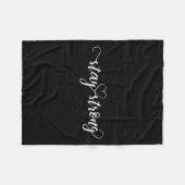 Stay Strong Heart Fleece Deken (Voorkant (Horizontaal))