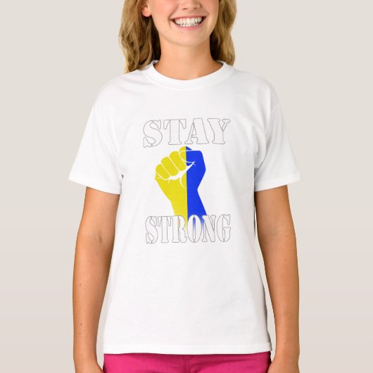 Stay Strong - Ukraine T-shirt (Voorkant)