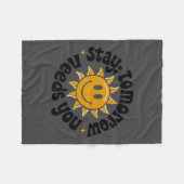 Stay Tomorrow Needs You, Suicide Awareness Mental  Fleece Deken (Voorkant (Horizontaal))