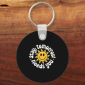 Stay Tomorrow Needs You, Suicide Awareness Mental Sleutelhanger (Voorkant)