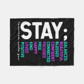 Stay Tomorrow Needs You Suicide Prevention Awarene Fleece Deken (Voorkant (Horizontaal))