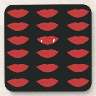 Stay True Black en Red Vampire Bier Onderzetter