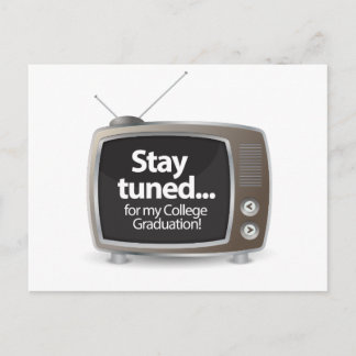 Stay tuned voor mijn afstuderen aankondigingskaart