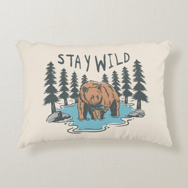 Stay Wild Accent Kussen (Voorkant)
