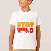 Stay WILD Basic Design Kids Basic T-shirt Basic (Devant)