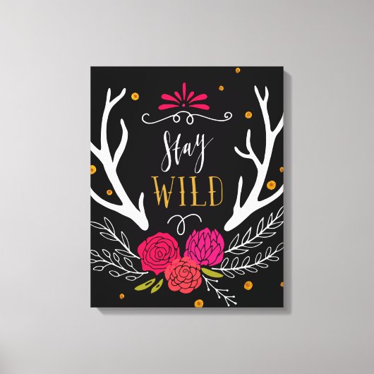 Stay Wild Canvas Afdruk (Voorkant)