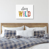Stay Wild Canvas Afdruk (Insitu (Slaapkamer))