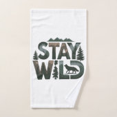 Stay Wild - Conception inspirée de la nature (Serviette à main)