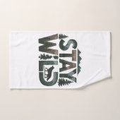 Stay Wild - Conception inspirée de la nature (Serviette à main)